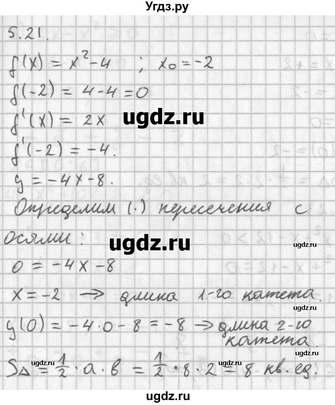 ГДЗ (Решебник к учебнику 2014) по алгебре 11 класс Мерзляк А.Г. / § 5 / 5.21