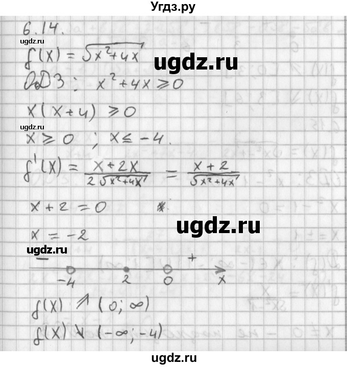 ГДЗ (Решебник к учебнику 2014) по алгебре 11 класс Мерзляк А.Г. / § 6 / 6.14