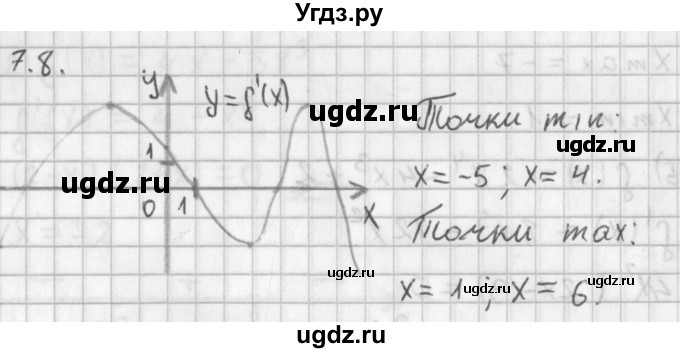 ГДЗ (Решебник к учебнику 2014) по алгебре 11 класс Мерзляк А.Г. / § 7 / 7.8