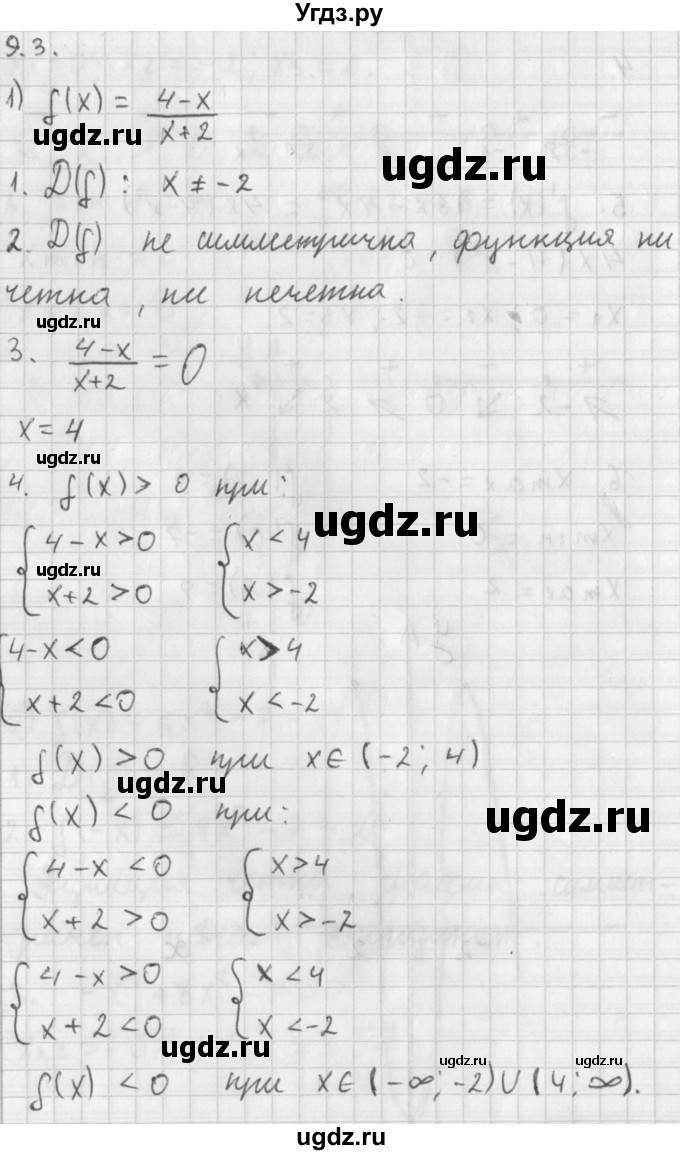 ГДЗ (Решебник к учебнику 2014) по алгебре 11 класс Мерзляк А.Г. / § 9 / 9.3