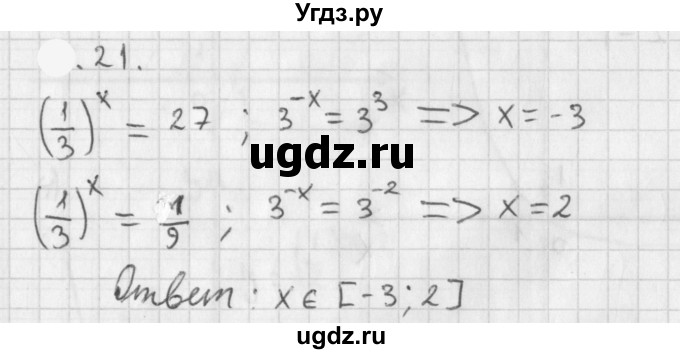 ГДЗ (Решебник к учебнику 2021) по алгебре 11 класс Мерзляк А.Г. / § 1 / 1.21