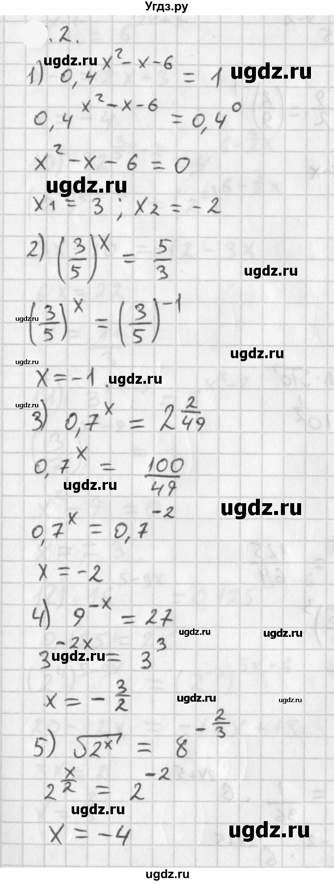 ГДЗ (Решебник к учебнику 2021) по алгебре 11 класс Мерзляк А.Г. / § 2 / 2.2
