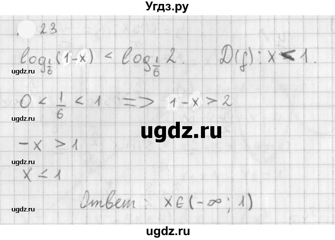 ГДЗ (Решебник к учебнику 2021) по алгебре 11 класс Мерзляк А.Г. / § 11 / 11.23