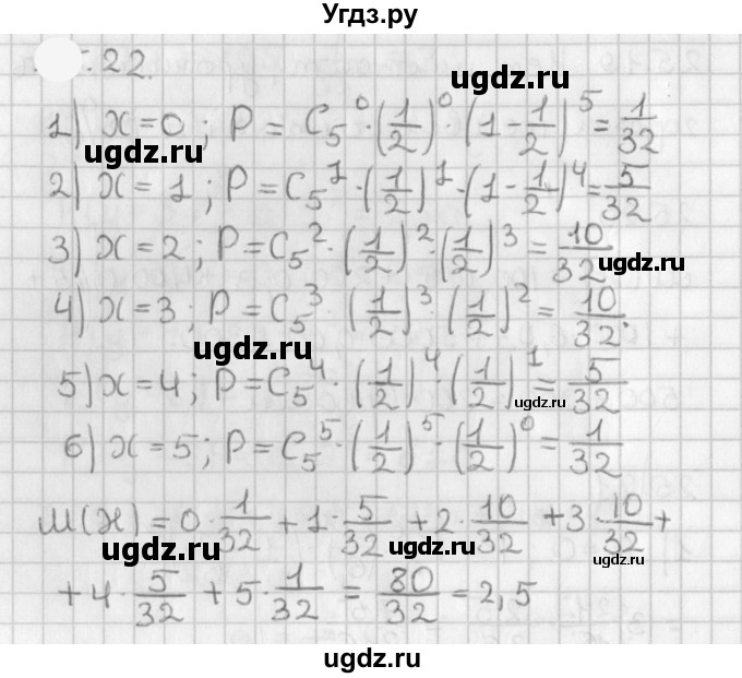 ГДЗ (Решебник к учебнику 2021) по алгебре 11 класс Мерзляк А.Г. / § 20 / 20.22