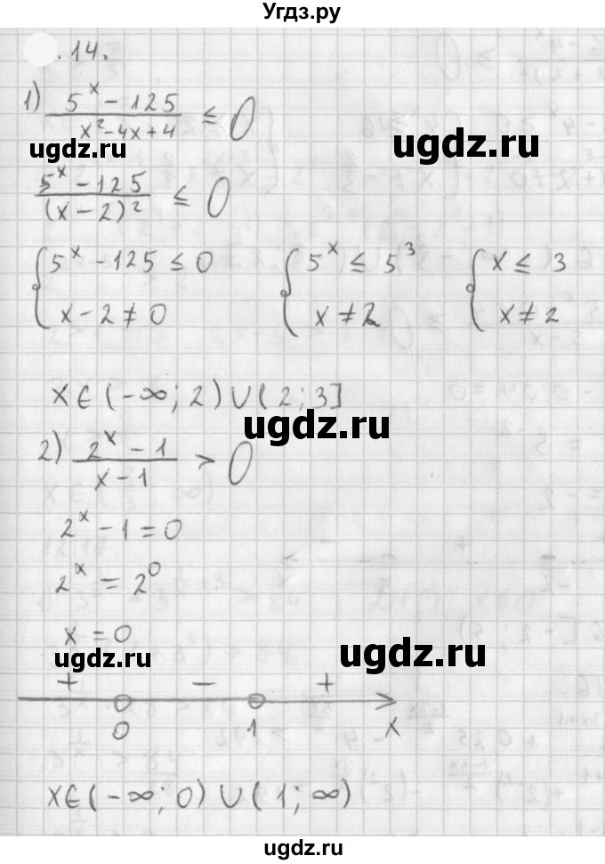 ГДЗ (Решебник к учебнику 2021) по алгебре 11 класс Мерзляк А.Г. / § 3 / 3.14