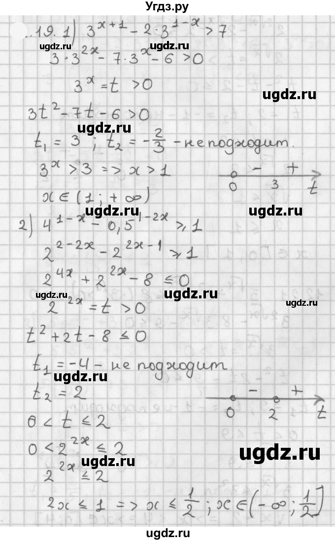 ГДЗ (Решебник к учебнику 2021) по алгебре 11 класс Мерзляк А.Г. / § 3 / 3.19