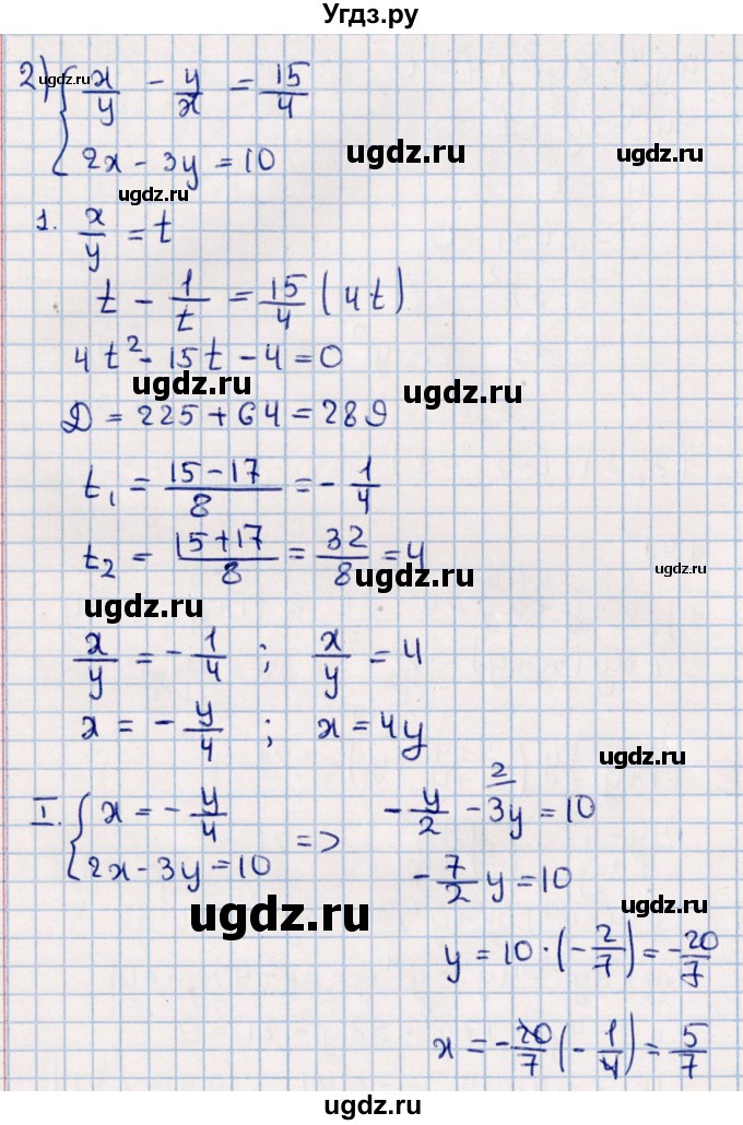 ГДЗ (Решебник к учебнику 2021) по алгебре 11 класс Мерзляк А.Г. / упражнения для повторения курса алгебры / 191(продолжение 2)