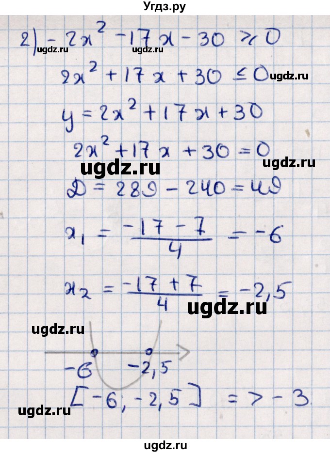 ГДЗ (Решебник к учебнику 2021) по алгебре 11 класс Мерзляк А.Г. / упражнения для повторения курса алгебры / 222(продолжение 2)