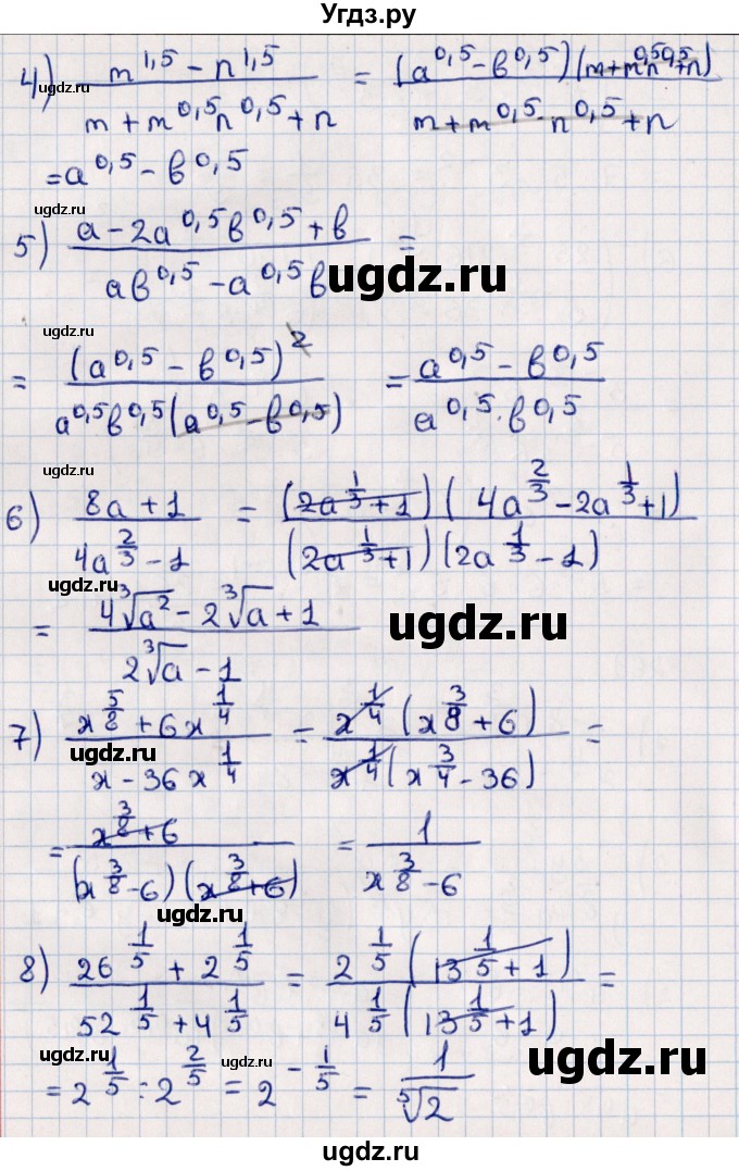 ГДЗ (Решебник к учебнику 2021) по алгебре 11 класс Мерзляк А.Г. / упражнения для повторения курса алгебры / 261(продолжение 2)