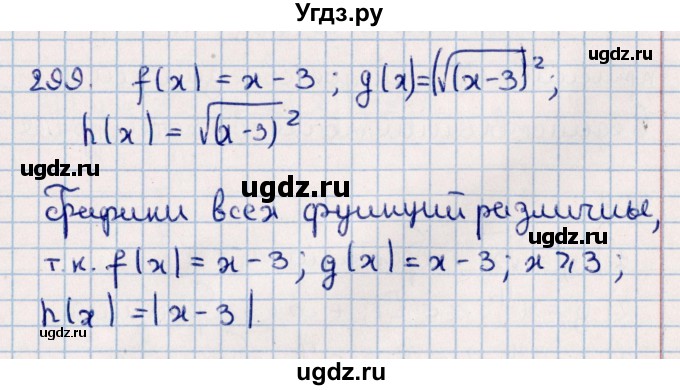 ГДЗ (Решебник к учебнику 2021) по алгебре 11 класс Мерзляк А.Г. / упражнения для повторения курса алгебры / 299