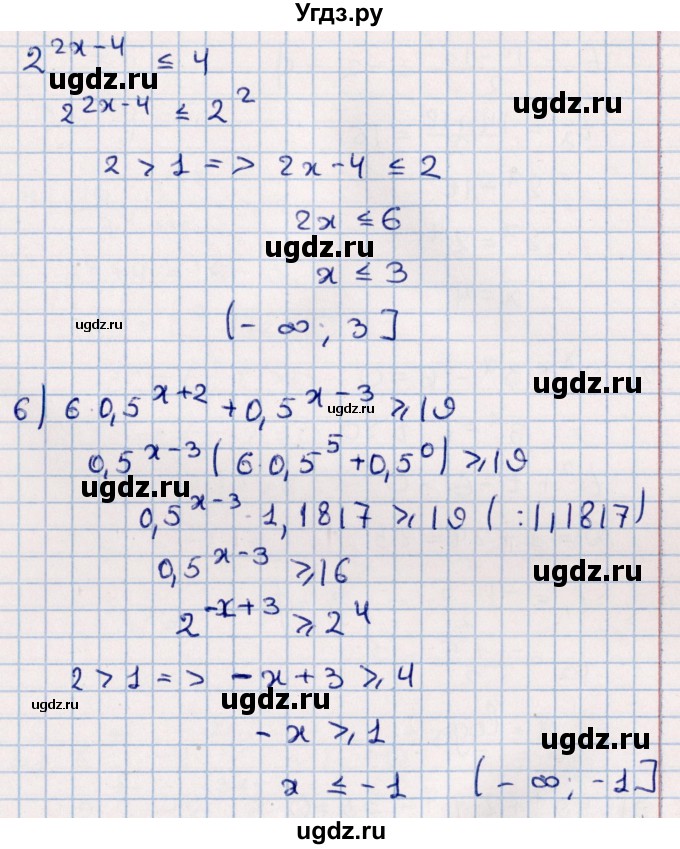 ГДЗ (Решебник к учебнику 2021) по алгебре 11 класс Мерзляк А.Г. / упражнения для повторения курса алгебры / 379(продолжение 3)