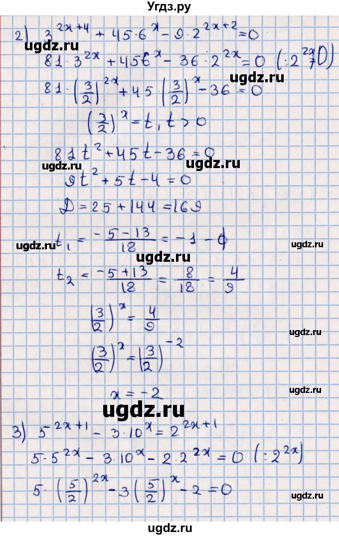 ГДЗ (Решебник к учебнику 2021) по алгебре 11 класс Мерзляк А.Г. / упражнения для повторения курса алгебры / 382(продолжение 2)