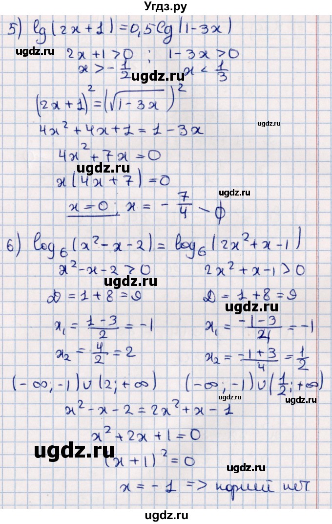 ГДЗ (Решебник к учебнику 2021) по алгебре 11 класс Мерзляк А.Г. / упражнения для повторения курса алгебры / 396(продолжение 3)