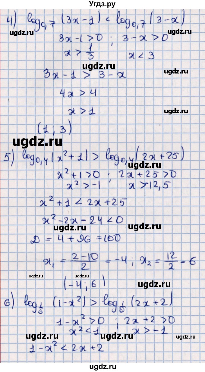 ГДЗ (Решебник к учебнику 2021) по алгебре 11 класс Мерзляк А.Г. / упражнения для повторения курса алгебры / 397(продолжение 2)