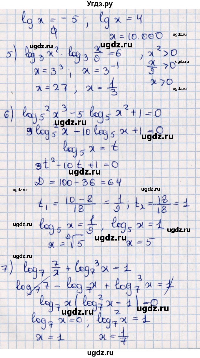 ГДЗ (Решебник к учебнику 2021) по алгебре 11 класс Мерзляк А.Г. / упражнения для повторения курса алгебры / 401(продолжение 3)