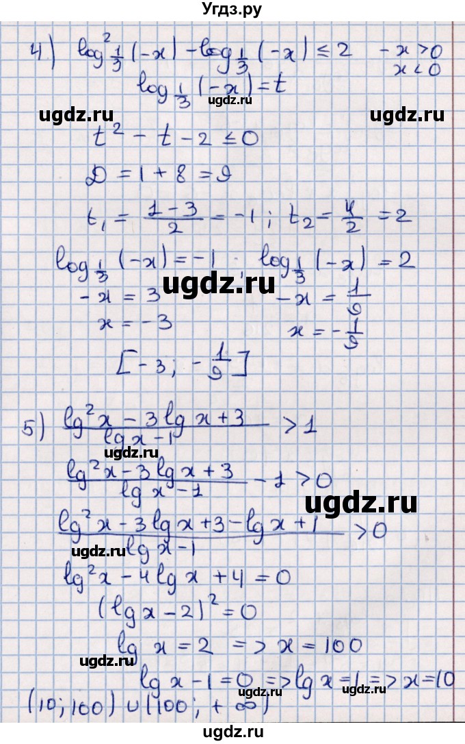 ГДЗ (Решебник к учебнику 2021) по алгебре 11 класс Мерзляк А.Г. / упражнения для повторения курса алгебры / 402(продолжение 3)