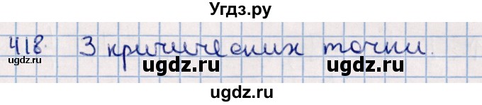 ГДЗ (Решебник к учебнику 2021) по алгебре 11 класс Мерзляк А.Г. / упражнения для повторения курса алгебры / 418