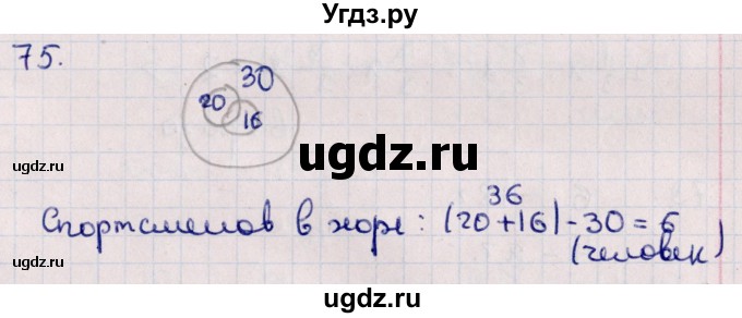 ГДЗ (Решебник к учебнику 2021) по алгебре 11 класс Мерзляк А.Г. / упражнения для повторения курса алгебры / 75