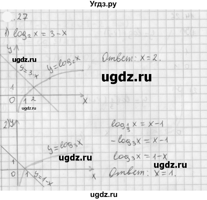 ГДЗ (Решебник к учебнику 2021) по алгебре 11 класс Мерзляк А.Г. / § 5 / 5.27