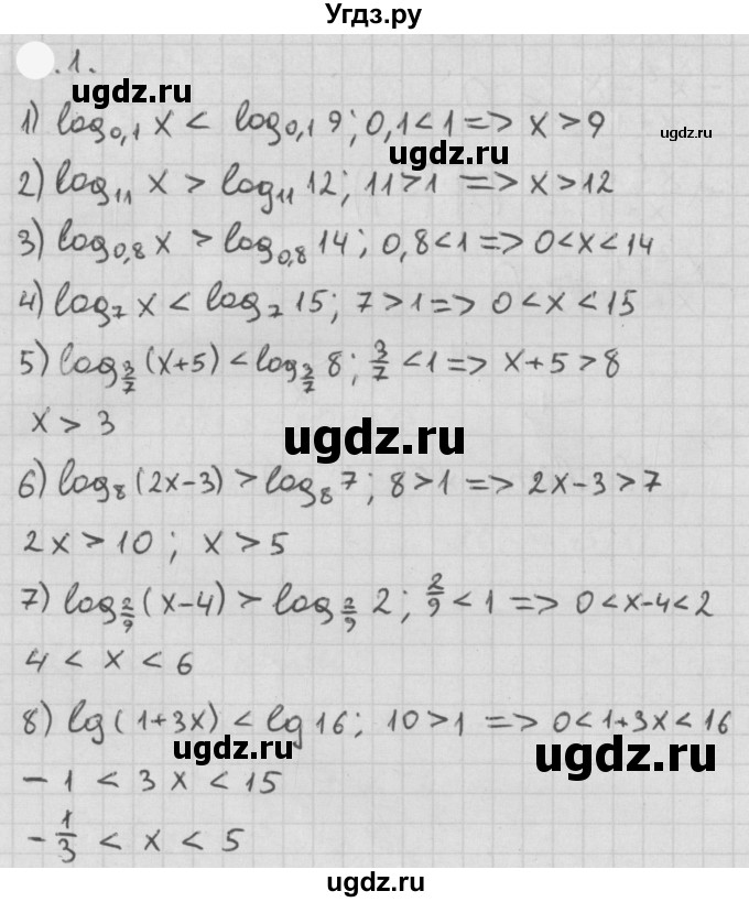 ГДЗ (Решебник к учебнику 2021) по алгебре 11 класс Мерзляк А.Г. / § 7 / 7.1