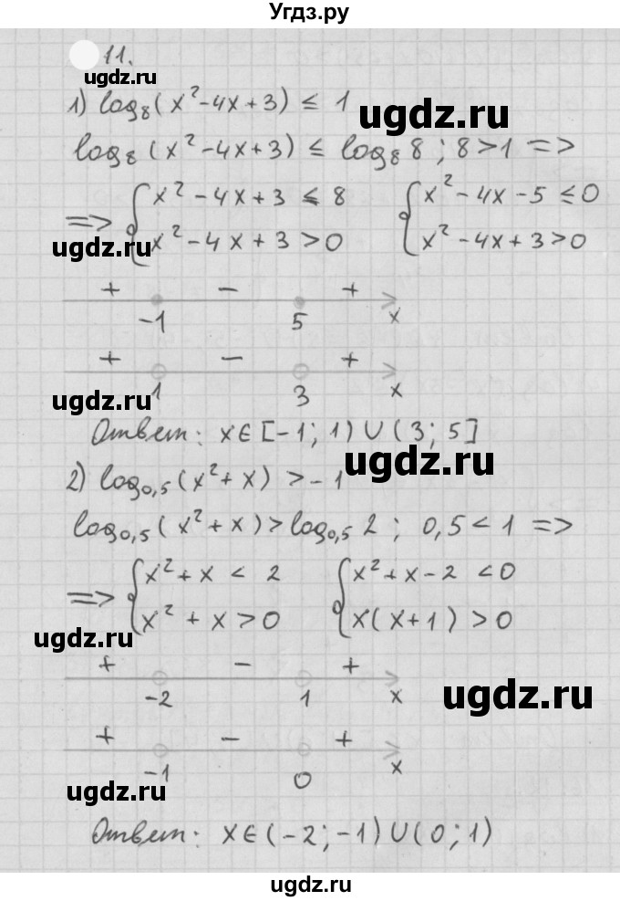 ГДЗ (Решебник к учебнику 2021) по алгебре 11 класс Мерзляк А.Г. / § 7 / 7.11