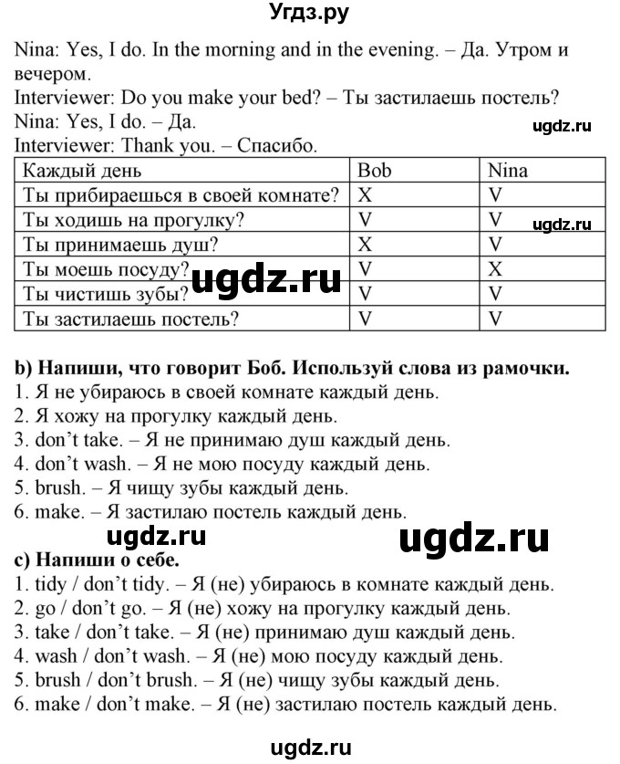 ГДЗ (Решебник) по английскому языку 4 класс (рабочая тетрадь) Лапицкая Л.М. / тетрадь 1. страница / 57(продолжение 2)