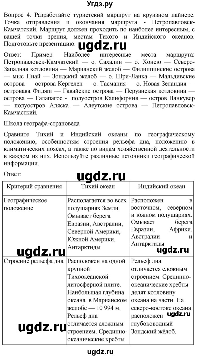 ГДЗ (Решебник к учебнику 2021) по географии 7 класс Душина И.В. / параграф / 10(продолжение 3)