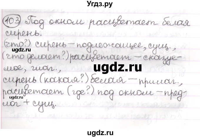 Русский язык страница 103 упражнение 177