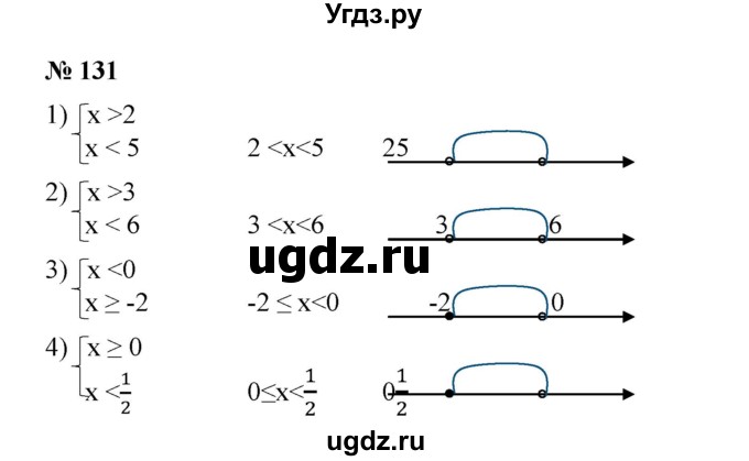 ГДЗ (Решебник №1) по алгебре 8 класс Колягин Ю.М. / упражнение номер / 131