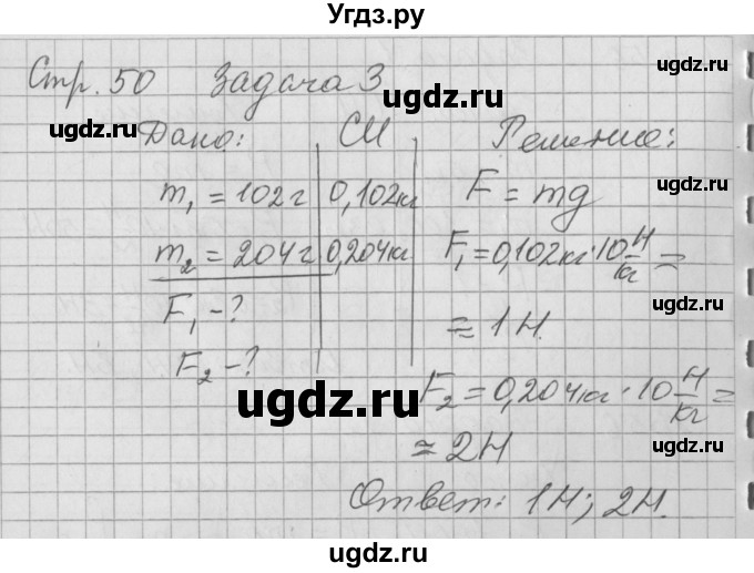 ГДЗ (Решебник) по физике 7 класс (рабочая тетрадь) Минькова Р.Д. / урок номер / 25(продолжение 2)