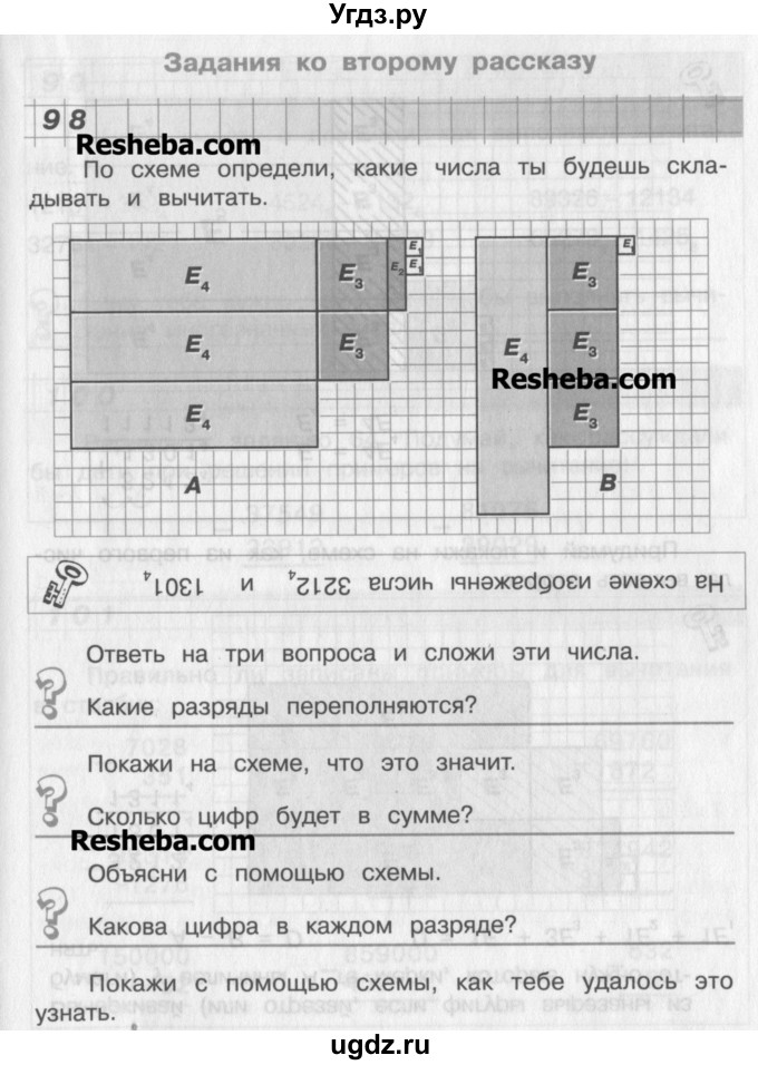 ГДЗ (Учебник) по математике 2 класс Александрова Э.И. / часть 2 / упражнение / 98