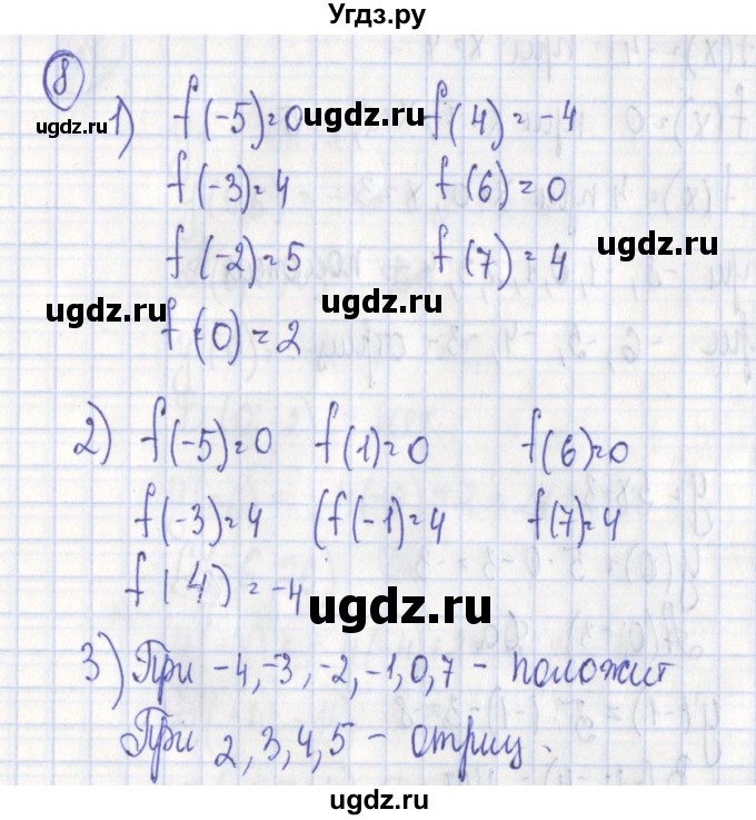 ГДЗ (Решебник) по алгебре 7 класс (дидактические материалы) Ткачева М.В. / § 30 № / 8