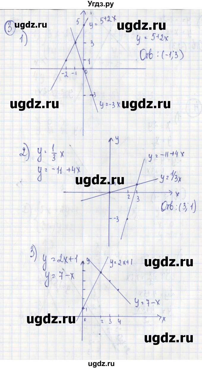 ГДЗ (Решебник) по алгебре 7 класс (дидактические материалы) Ткачева М.В. / § 36 № / 3