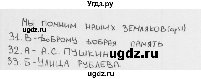 ГДЗ (Решебник 2018) по окружающему миру 1 класс (тесты) Плешаков А.А. / страница / 51