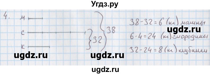 ГДЗ (Решебник) по математике 4 класс (дидактические материалы) Козлова С.А. / текстовые задачи / уроки 7-12 / 4