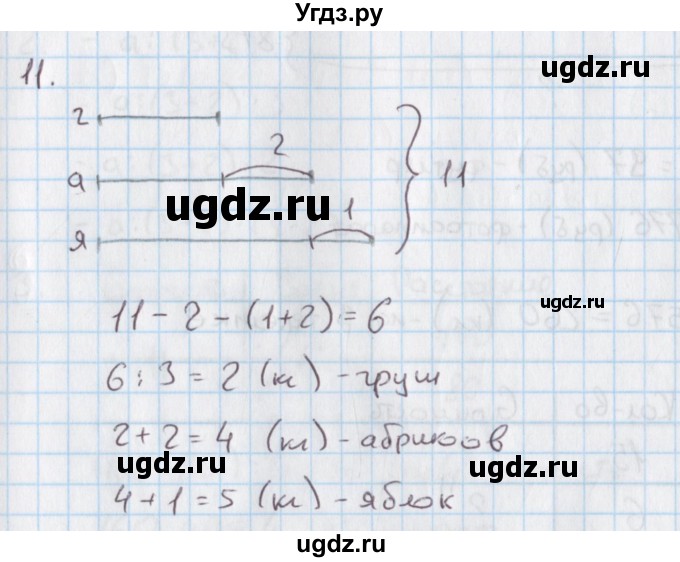 ГДЗ (Решебник) по математике 4 класс (дидактические материалы) Козлова С.А. / текстовые задачи / уроки 12-19 / 11