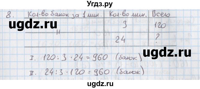 ГДЗ (Решебник) по математике 4 класс (дидактические материалы) Козлова С.А. / текстовые задачи / уроки 27-32 / 8