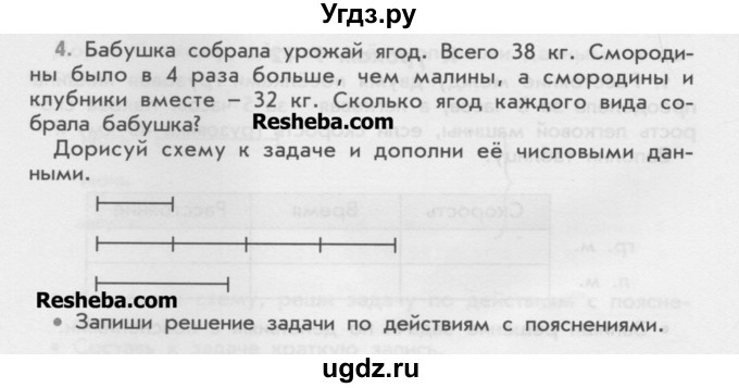 ГДЗ (Учебник) по математике 4 класс (дидактические материалы) Козлова С.А. / текстовые задачи / уроки 7-12 / 4