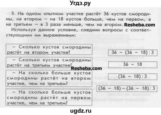 ГДЗ (Учебник) по математике 4 класс (дидактические материалы) Козлова С.А. / текстовые задачи / уроки 7-12 / 8