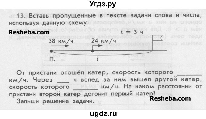 ГДЗ (Учебник) по математике 4 класс (дидактические материалы) Козлова С.А. / текстовые задачи / уроки 111-117 / 13