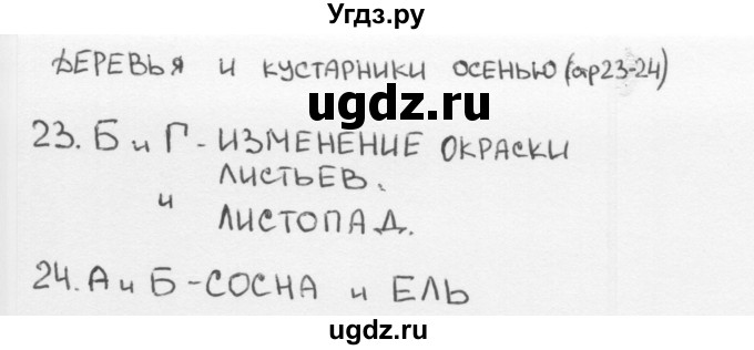 ГДЗ (Решебник 2018) по окружающему миру 2 класс (тесты) Плешаков А.А. / страница / 23