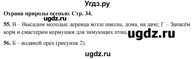 ГДЗ (Решебник 2022) по окружающему миру 2 класс (тесты) Плешаков А.А. / страница / 34