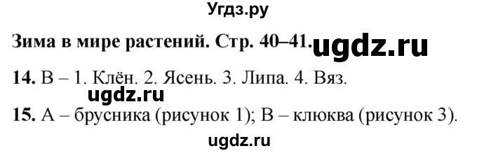 ГДЗ (Решебник 2022) по окружающему миру 2 класс (тесты) Плешаков А.А. / страница / 40