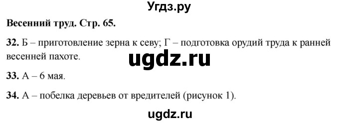 ГДЗ (Решебник 2022) по окружающему миру 2 класс (тесты) Плешаков А.А. / страница / 65