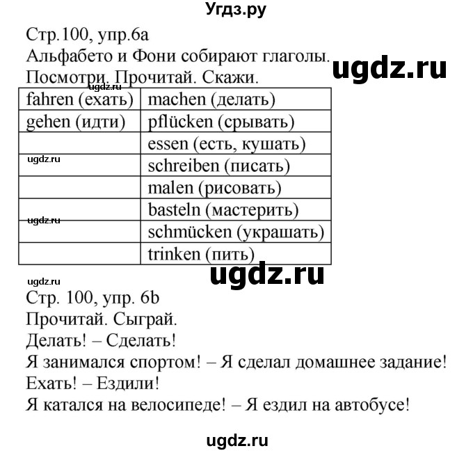 ГДЗ (Решебник) по немецкому языку 4 класс (Wunderkinder plus) Захарова О.Л. / часть 1. страница номер / 100