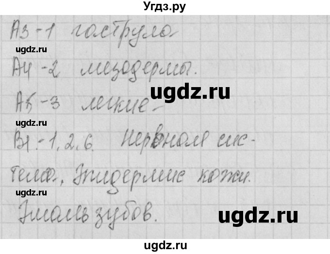ГДЗ (Решебник 2017) по биологии 9 класс (контрольно-измерительные материалы) Богданов Н.А. / тест 16. вариант / 1(продолжение 2)