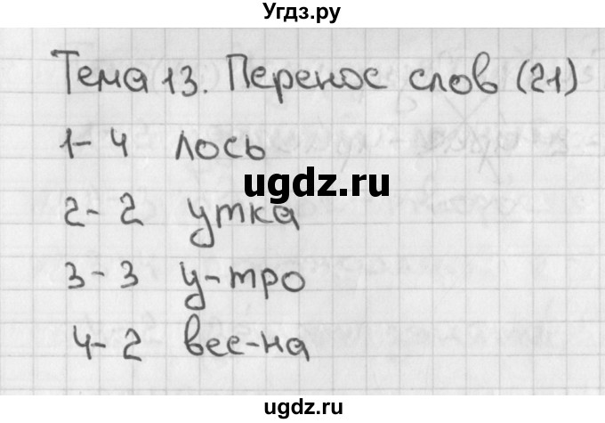 ГДЗ (Решебник 2018) по русскому языку 1 класс (тесты) Михайлова С.Ю. / страница / 21