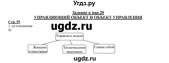 ГДЗ (Решебник) по информатике 4 класс (рабочая тетрадь) Матвеева Н.В. / часть 2. страница номер / 59