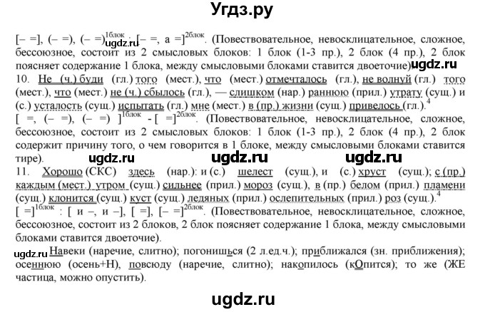 ГДЗ (Решебник) по русскому языку 10 класс Бабайцева В.В. / упражнение номер / 515(продолжение 2)