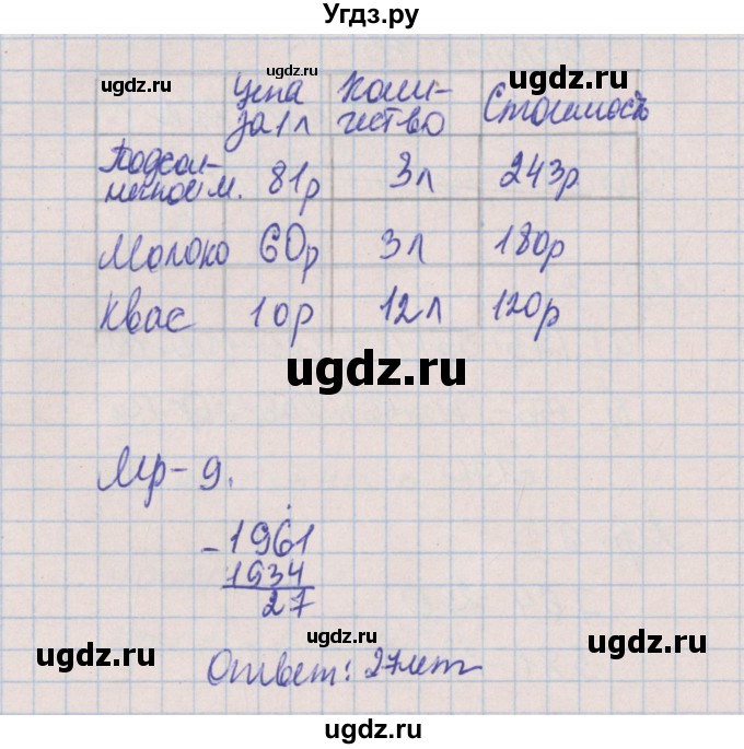 ГДЗ (Решебник) по математике 3 класс (контрольные и диагностические работы) Нефедова М.Г. / страница номер / 23(продолжение 2)